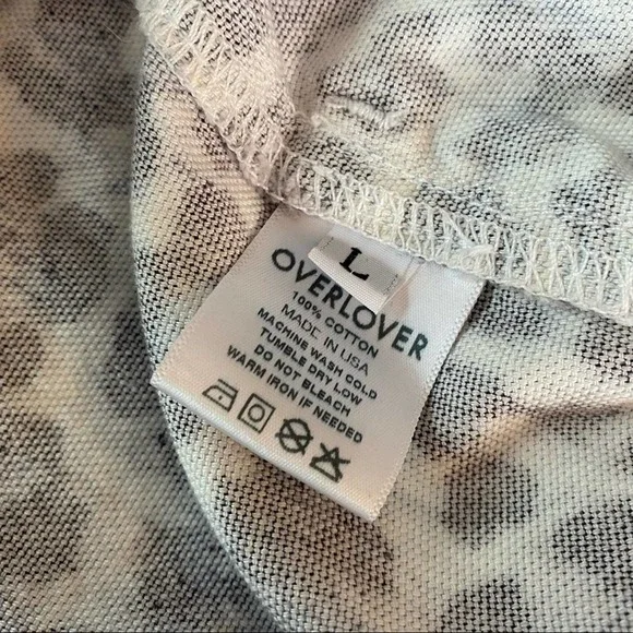 Overlover Hope Cotton Twill Leopard Print Jumpsuit
